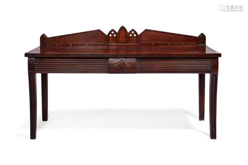 An Anglo-Indian exotic hardwood serving table