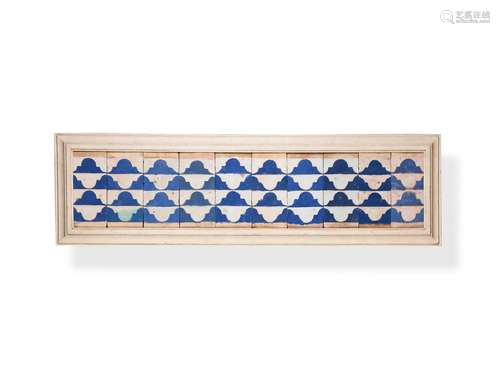 A large panel of Spanish Cuenca tiles