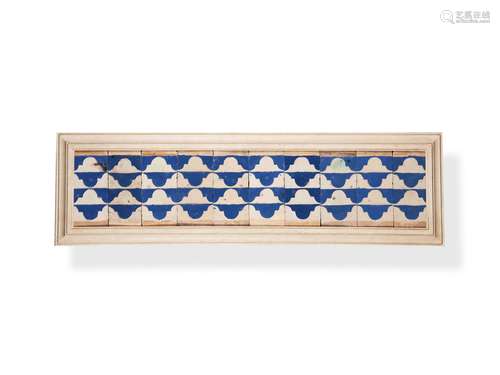 A large panel of Spanish Cuenca tiles