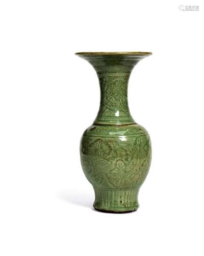 A Chinese celadon vase