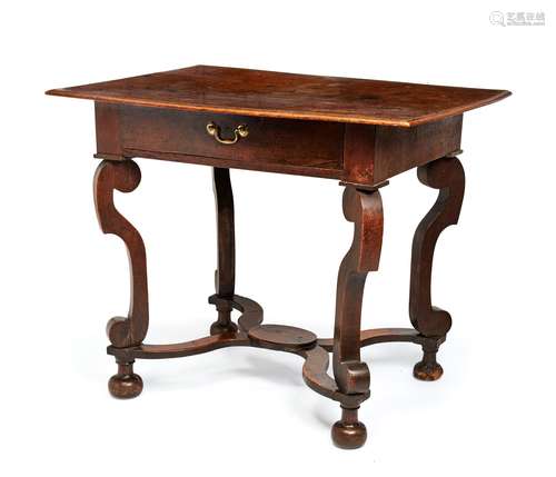 A William & Mary oak side table