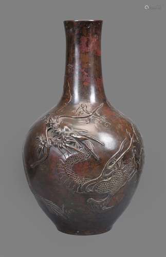 A Japanese Bronze Vase