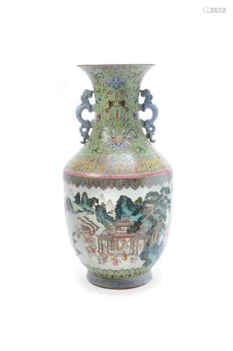 A large Chinese 'Hundred Boys' vase