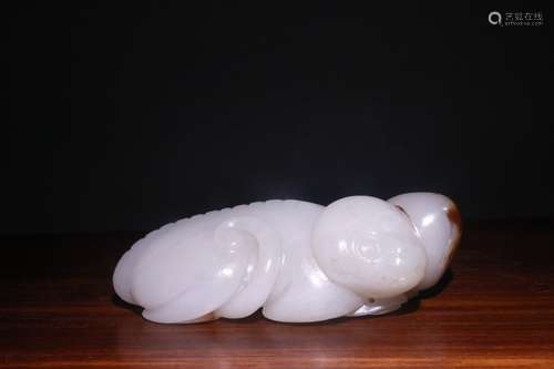 A Chinese Hetian Jade Monkey Ornament