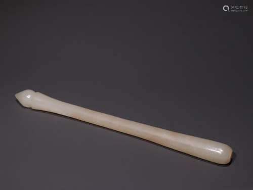 A Chinese Hetian Jade Brush Stick