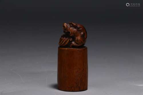 A Chinese Bamboo Beast Seal
