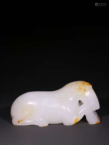 A Chinese Hetian Jade Horse Ornament