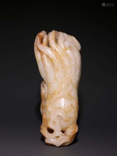 A Chinese Hetian Jade Bergamot Ornament