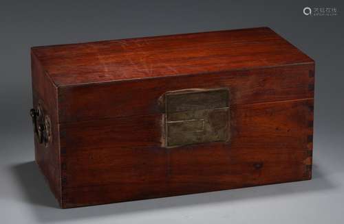 A Chinese Yellow Pear Wood Box