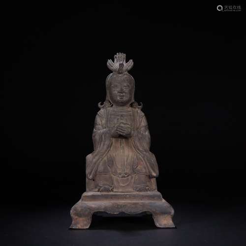 A Chinese Bronze Figure Statue