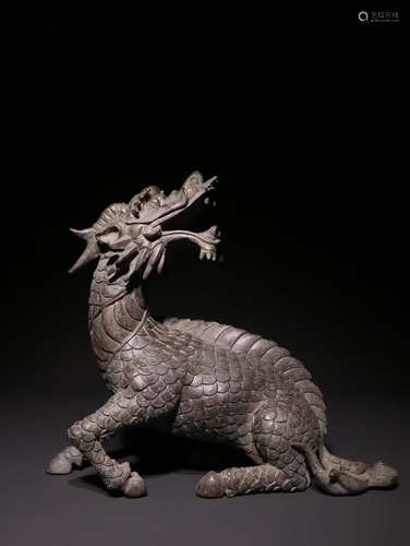 A Chinese Bronze Beast Ornament