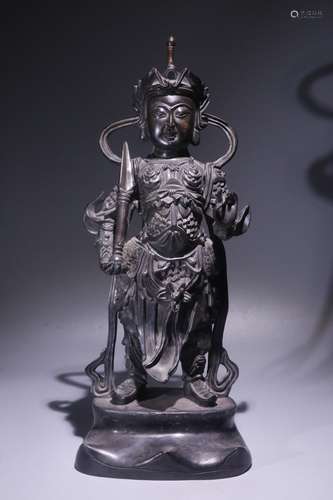 A Chinese Bronze Buddha Statue