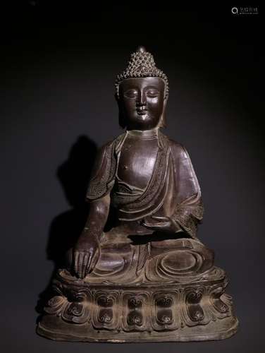 A Chinese Bronze Gautama Buddha