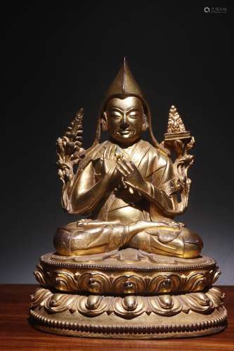 A Chinese Gilt Bronze Buddha