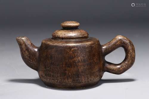 A Chinese Agarwood Pot