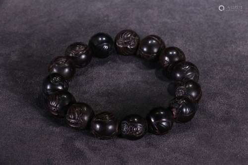 A Chinese Agarwood Bracelet