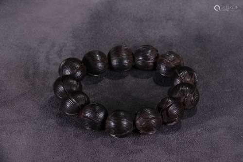 A Chinese Agarwood Bracelet