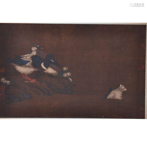 A Chinese Ducks Painting