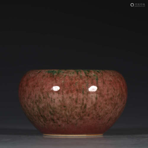 A Chinese Peachbloom-glazed Porcelain Water Pot