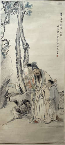 A Chinese Figures Painting, Shen Xinhai Mark