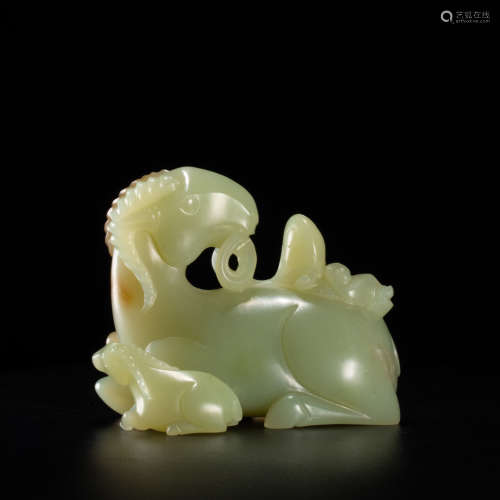 A Chinese Jade Carved Horse Ornament