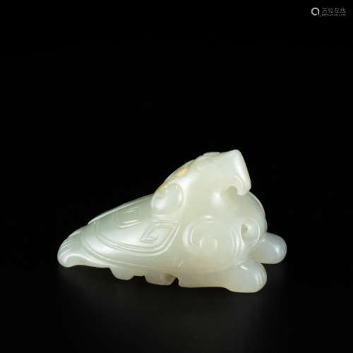 A Chinese Jade Carved Bird Ornament