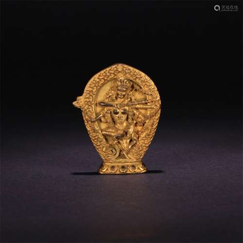 A Chinese Gild Bronze Kurukull Ornament