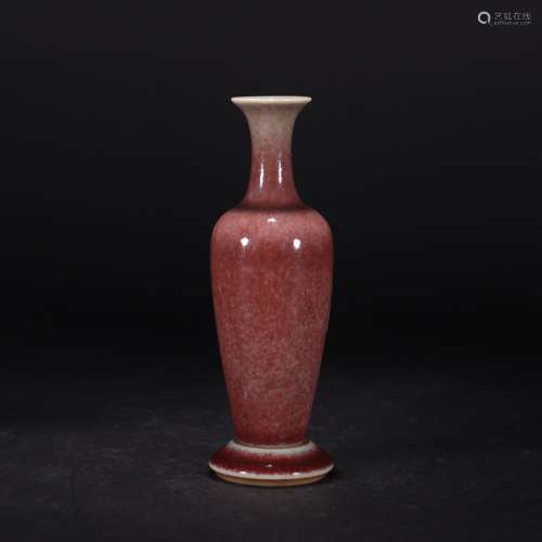 A Chinese Peachbloom-glazed Porcelain Vase