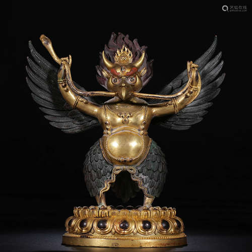 A Chinese Gild Bronze Buddha Statue