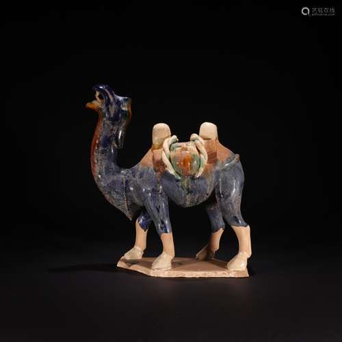 A Chinese Tang tri-colored pottery Camel Ornament