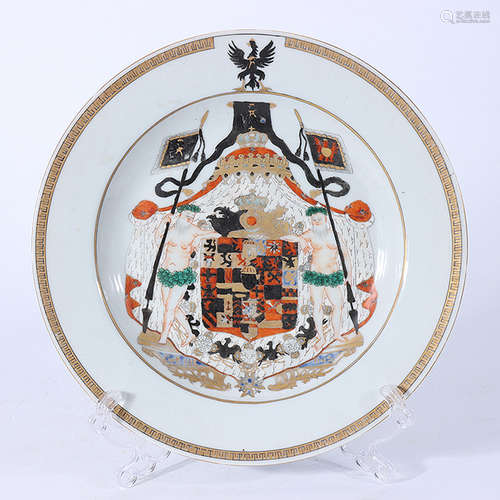 A Chinese Painted Porcelain Plate