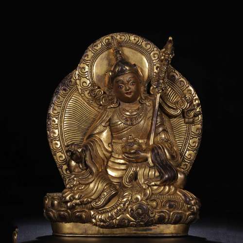 A Chinese Gild Bronze Buddha Statue