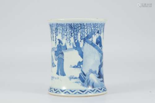The blue and white Western Chamber in Kangxi period of Qing Dynasty
