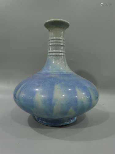 Porcelain glaze string pattern water chestnut bottle