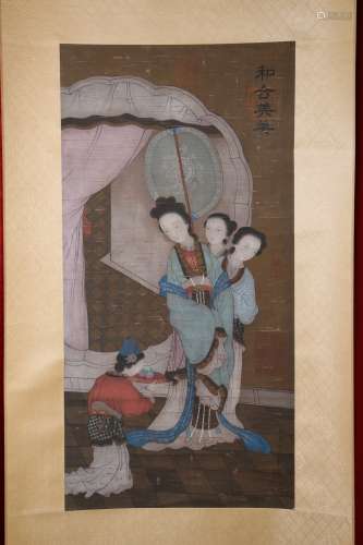 Chinese paintings of Tang Yin's Ladies