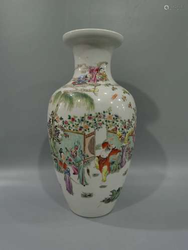 Pastel bottle with figure pattern