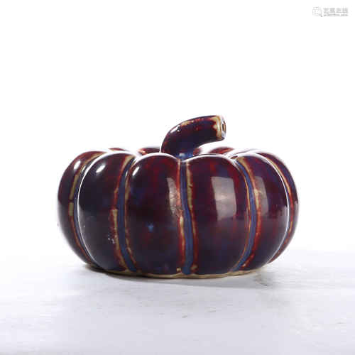 Glazed porcelain pumpkin ornaments