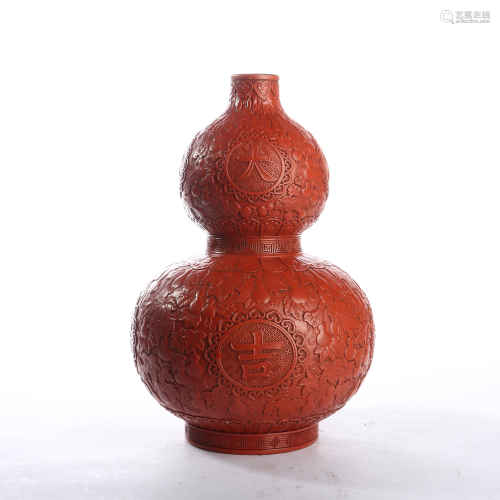 Large lacquer gourd bottle