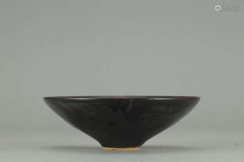 Black glazed bowl of Jian kiln in Song Dynasty