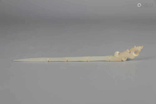 Hotan jade white jade hairpin