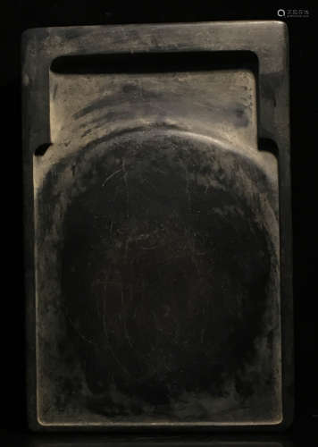 A DUAN STONE CARVED BAMBOO PATTERN INK SLAB