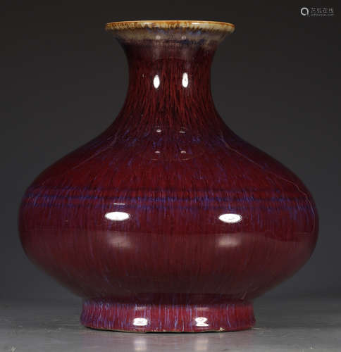 A KILN GLAZE VASE