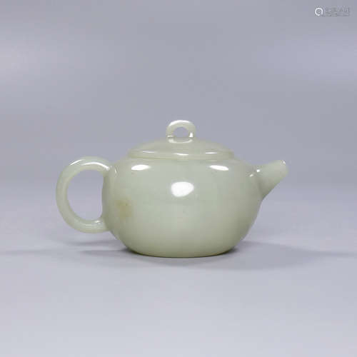 A Hetian Jade Teapot