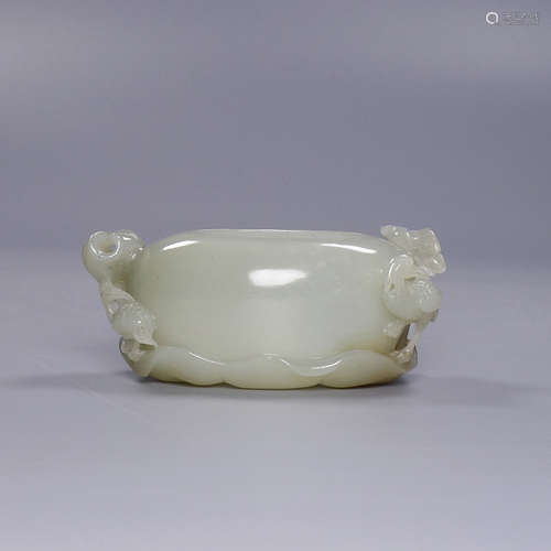 A Hetian Jade Brush Washer