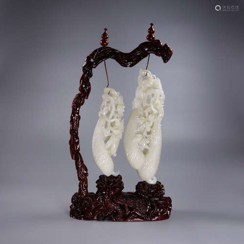 A Hetian Jade Ornament Of Two Pieces