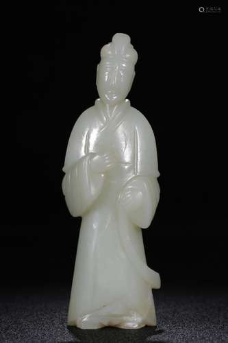 A Hetian Jade Figure Statue