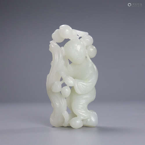 A Hetian Jade Figure Statue