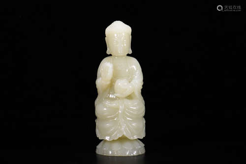 A Hetian Jade Guanyin Ornament