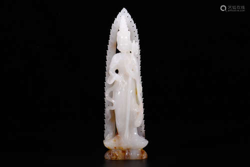 A Hetian Jade Guanyin Ornament