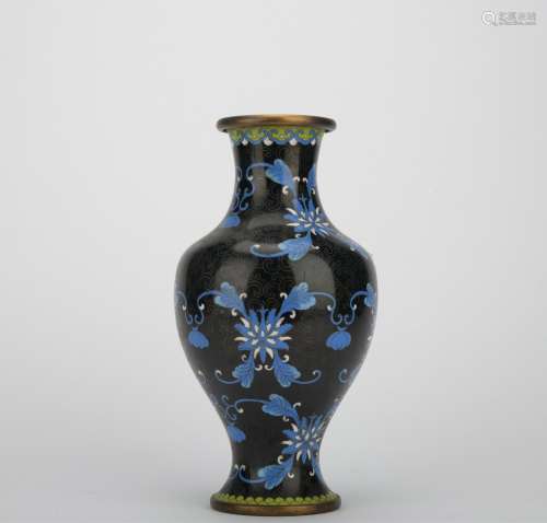 Qing dynasty cloisonne vase